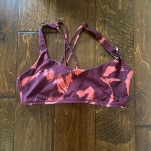 Lululemon Sports Bra - Maroon and Pink